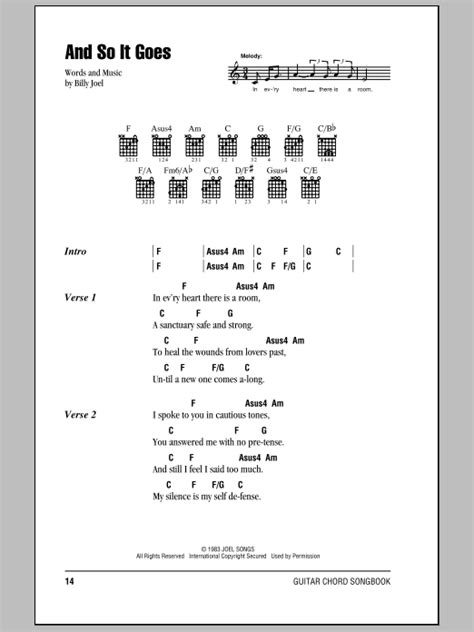 and so it goes guitar chords